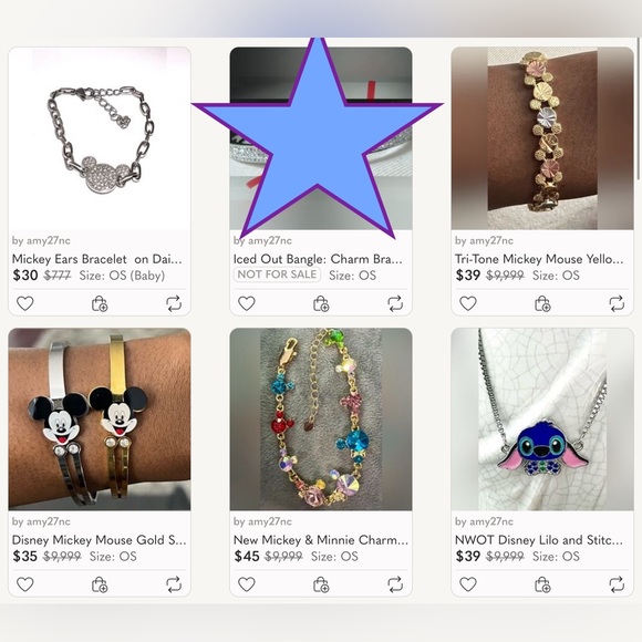 Disney Bracelets Mickey Minnie Charms Necklaces Shop! 🪟 🛒 - Picture 3 of 3